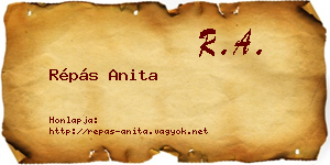Répás Anita névjegykártya
