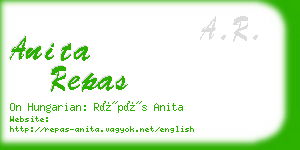 anita repas business card